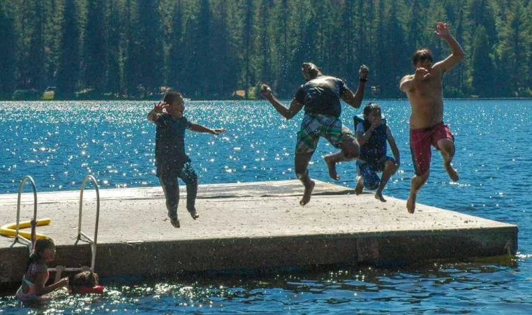 swimming at ymca camp sequoia