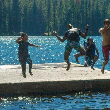 swimming at ymca camp sequoia