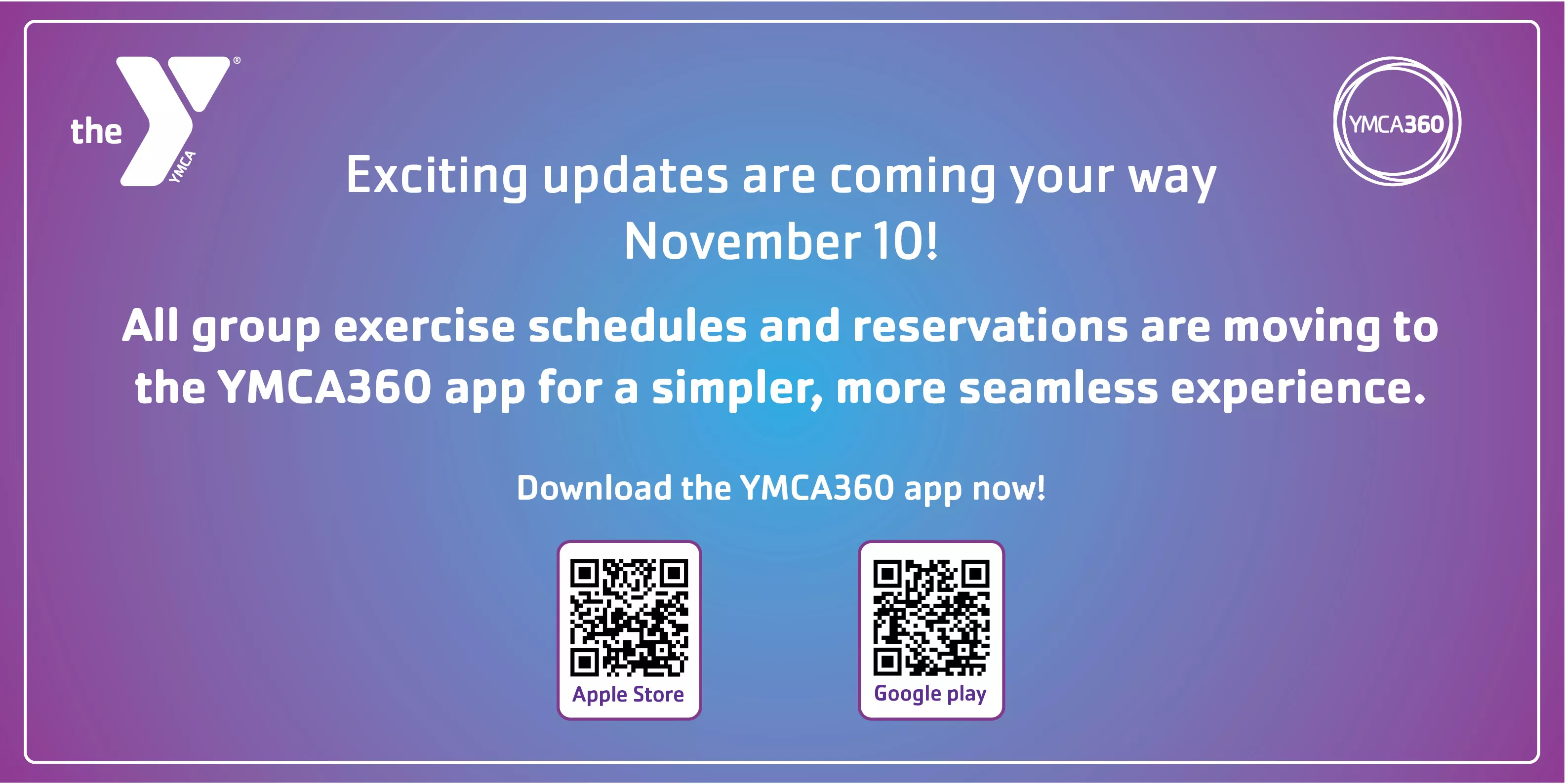 YMCA360 Schedules